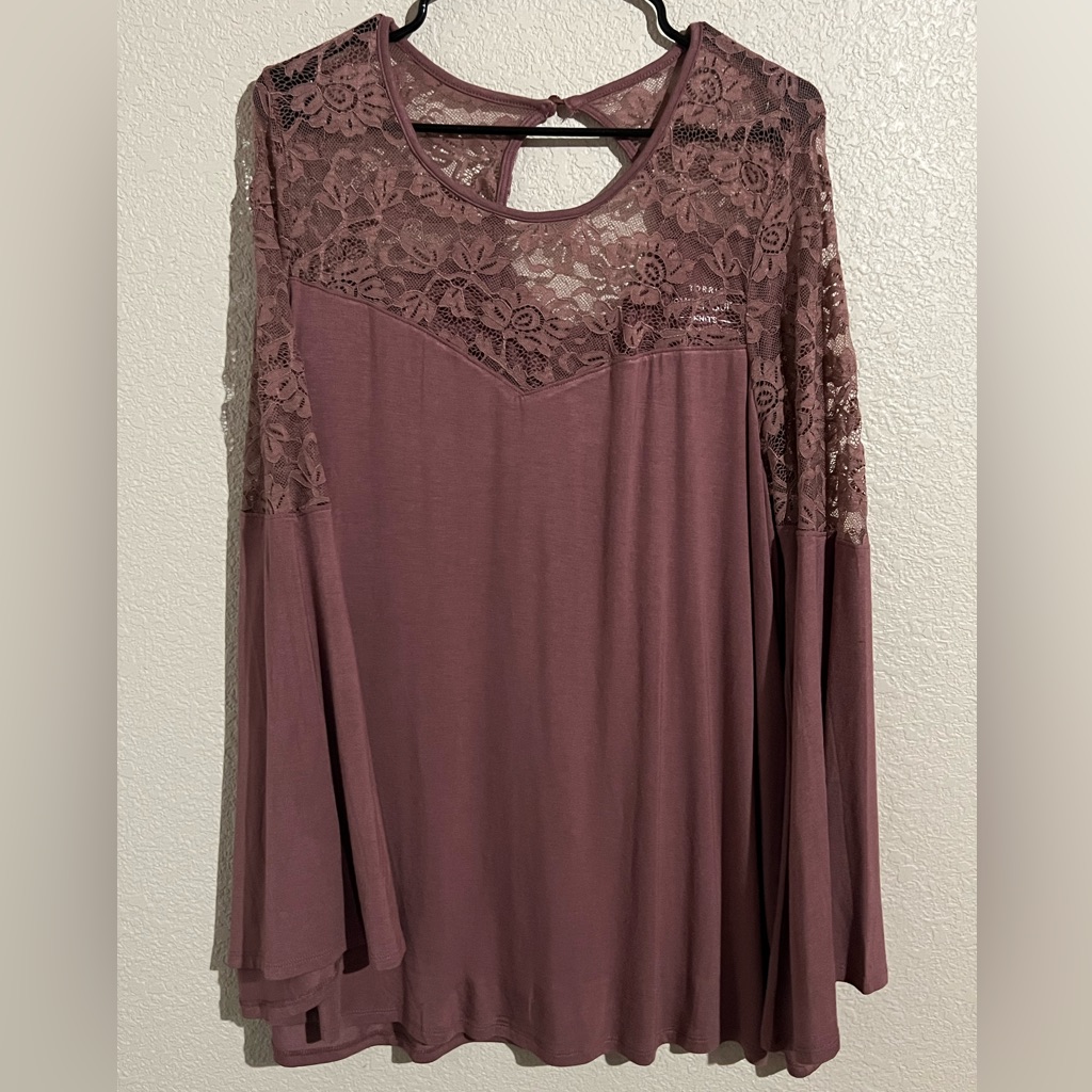 Torrid Bell Sleeve Lace Top
